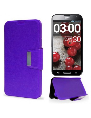 Funda libro soporte LG Optimus G Pro morada