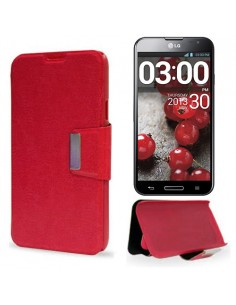 Funda libro soporte LG Optimus G Pro roja