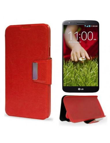 Funda libro soporte LG G2 roja
