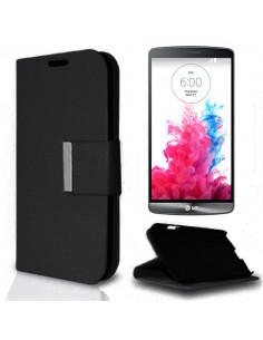 Funda libro soporte LG G3 negra