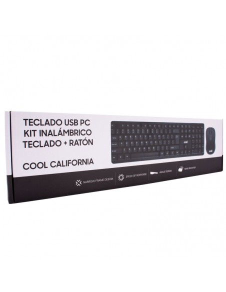 Kit teclado español USB + ratón Cool California