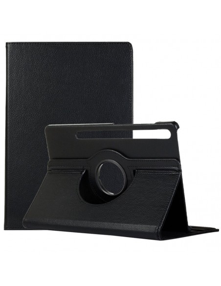 Funda soporte Samsung Galaxy Tab S7 FE T736 polipiel negra 12.4 pulgadas