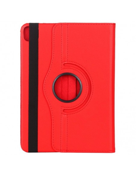 Funda soporte giratorio iPad Pro 12.9 pulg (2020 / 2021) polipiel roja