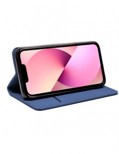 Funda libro soporte TPU iPhone 13 azul