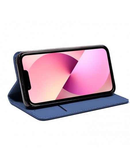 Funda libro soporte TPU iPhone 13 azul