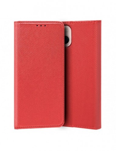 Funda libro soporte TPU iPhone 13 roja