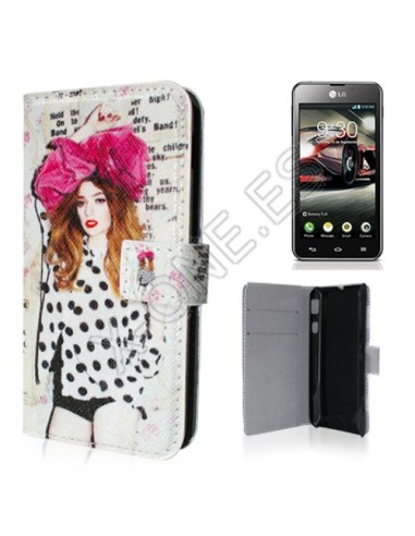 Funda libro soporte cartera LG Optimus F5 / L7 4G LTE diseño Girl