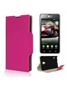 Funda libro soporte LG Optimus F5 / L7 4G LTE rosa