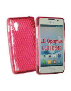 Funda gel TPU diamond LG L4 II (E440) rosa
