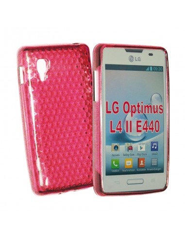 Funda gel TPU diamond LG L4 II (E440) rosa