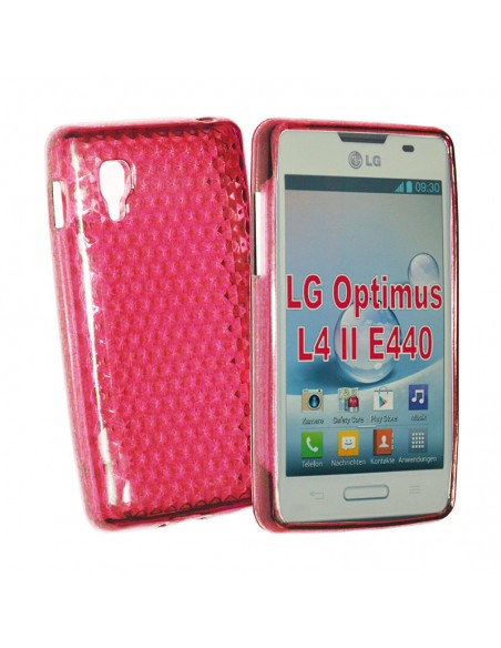 Funda gel TPU diamond LG L4 II (E440) rosa