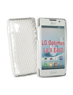 Funda gel TPU diamond LG L4 II (E440) transparente