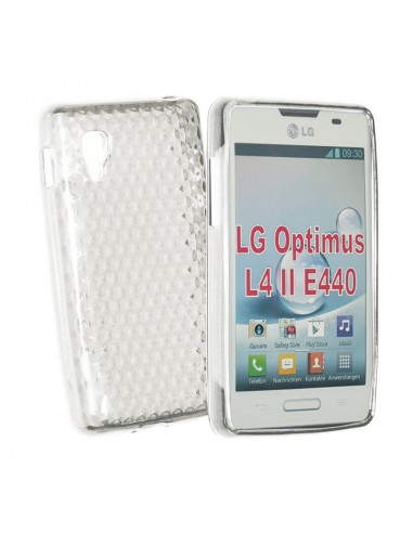 Funda gel TPU diamond LG L4 II (E440) transparente