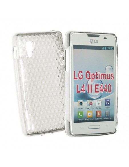 Funda gel TPU diamond LG L4 II (E440) transparente