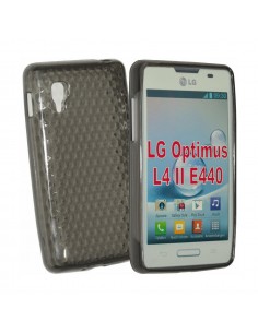 Funda gel TPU diamond LG L4 II (E440) negra o gris humo