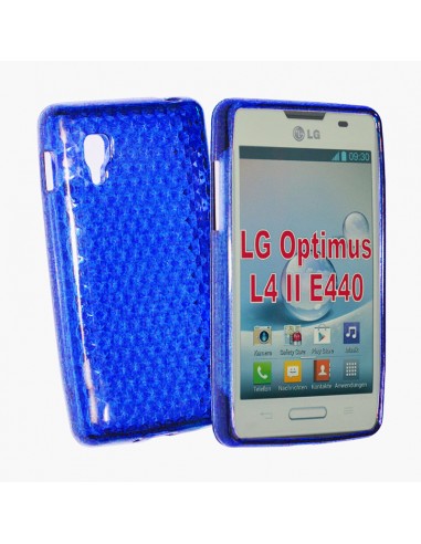 Funda gel TPU diamond LG L4 II (E440) azul