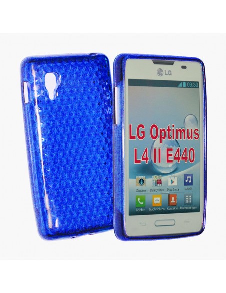 Funda gel TPU diamond LG L4 II (E440) azul