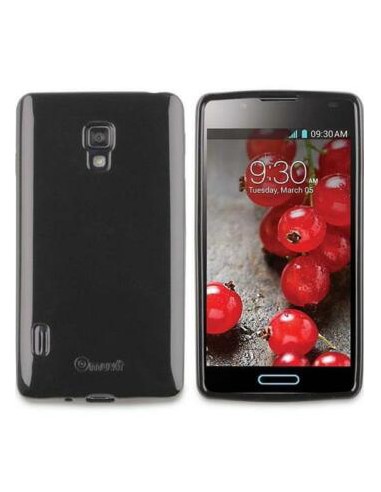 Funda gel TPU brillo LG L7 II (P710) negra