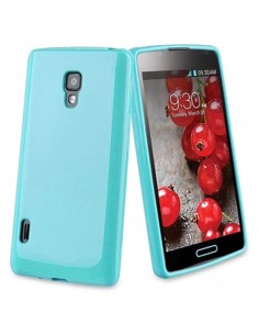 Funda gel TPU mate LG L7 II (P710) azul turquesa
