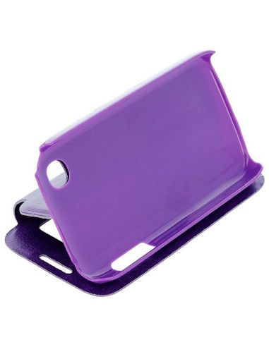 Funda libro soporte LG L35 / L40 morada