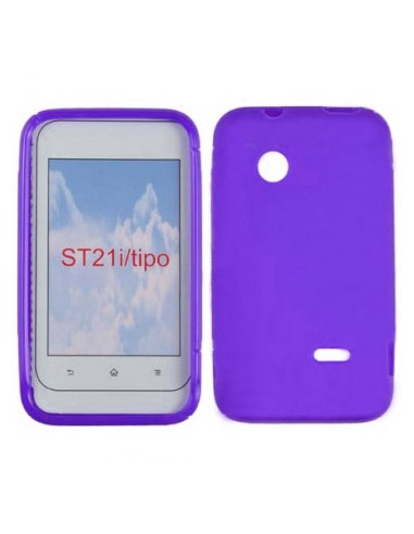 Funda gel TPU Sony Xperia Tipo morada