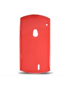 Funda gel TPU brillo Sony Ericsson Xperia Neo / Neo V roja