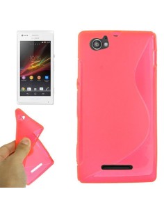 Funda gel TPU ola Sony Xperia M (C1904 / C1905 / C2004 / C2005) rosa