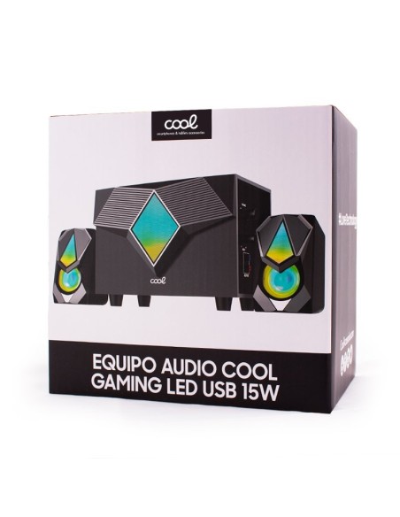 Equipo de audio para PC COOL Gaming LED USB 15W