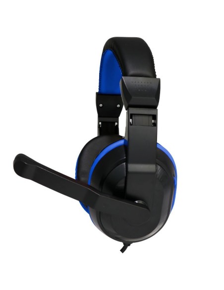 Auriculares estéreo manos libres de oficina con micro COOL Dublin negros y azules