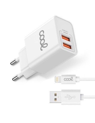 Cargador de red iPhone doble toma USB...