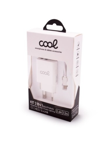 Cargador de red iPhone doble toma USB...