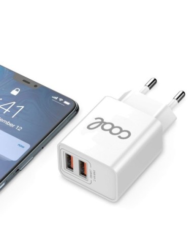 Cargador de red iPhone doble toma USB...