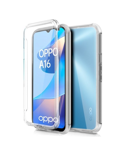 Funda gel TPU 3D Oppo A16 / A16s / A54s transparente (Frontal + trasera)
