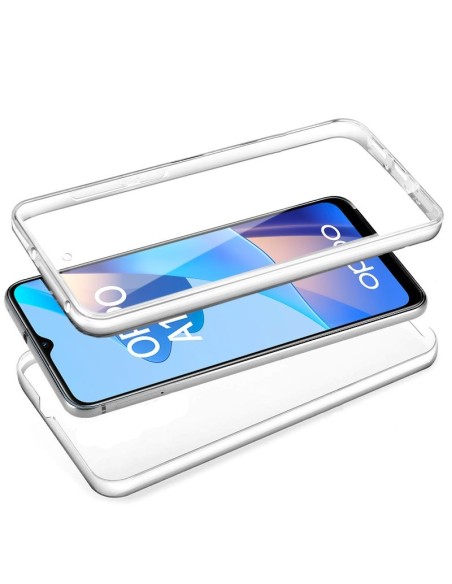 Funda gel TPU 3D Oppo A16 / A16s / A54s transparente (Frontal + trasera)