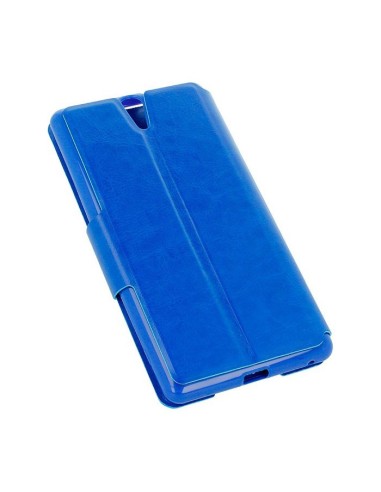 Funda libro soporte TPU Sony Xperia C5 Ultra azul