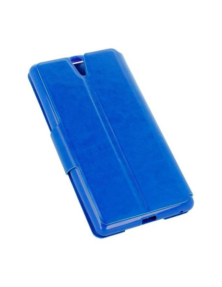 Funda libro soporte TPU Sony Xperia C5 Ultra azul