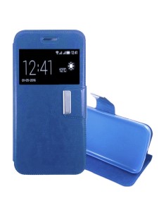 Funda libro soporte TPU Sony Xperia C5 Ultra azul