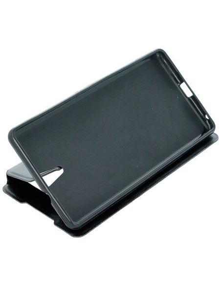 Funda libro soporte TPU Sony Xperia C5 Ultra negra