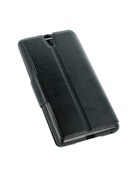 Funda libro soporte TPU Sony Xperia C5 Ultra negra