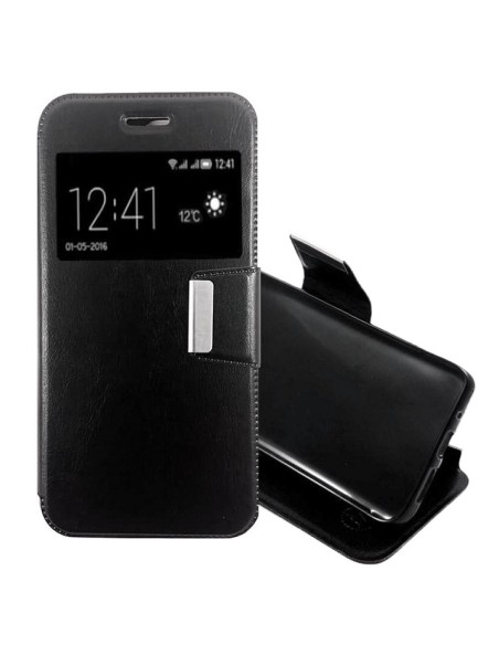 Funda libro soporte TPU Sony Xperia C5 Ultra negra