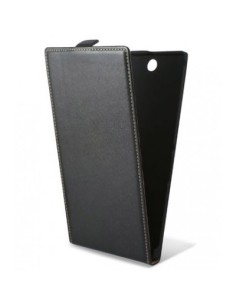 Funda tapa piel Sony Xperia Z Ultra negra