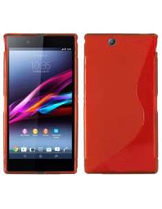 Funda gel TPU ola Sony Xperia Z Ultra roja