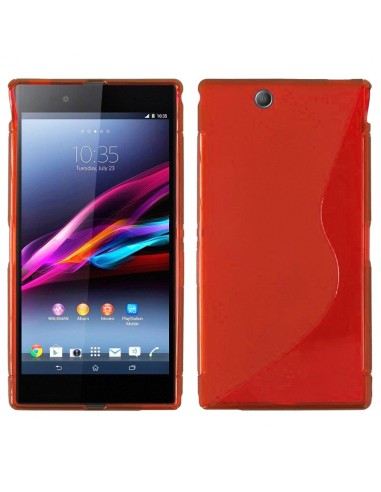 Funda gel TPU ola Sony Xperia Z Ultra roja
