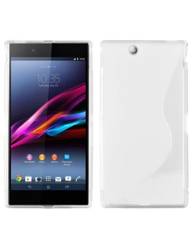 Funda gel TPU ola Sony Xperia Z Ultra blanca