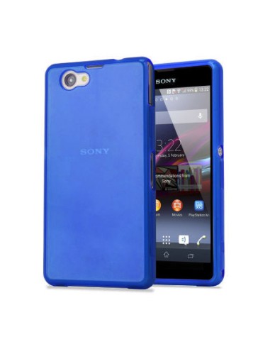 Funda gel TPU mate Sony Xperia Z1 Compact azul