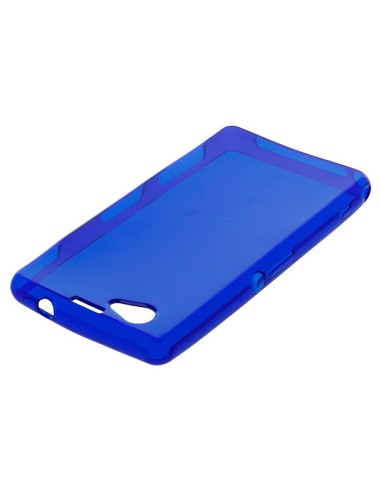 Funda gel TPU mate Sony Xperia Z1 Compact azul