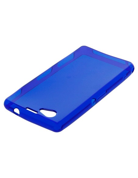 Funda gel TPU mate Sony Xperia Z1 Compact azul