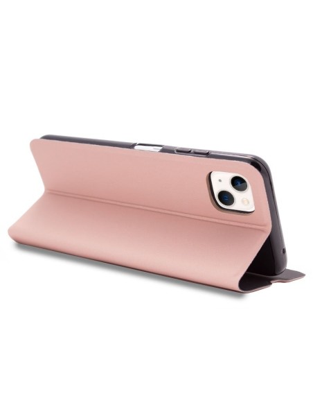 Funda libro soporte iPhone 13 mini Elegance rosa