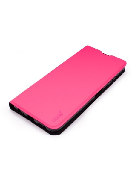 Funda libro soporte iPhone 13 Elegance rosa fucsia