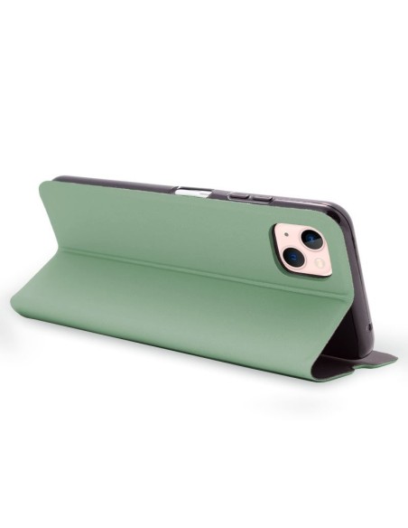 Funda libro soporte iPhone 13 Elegance verde